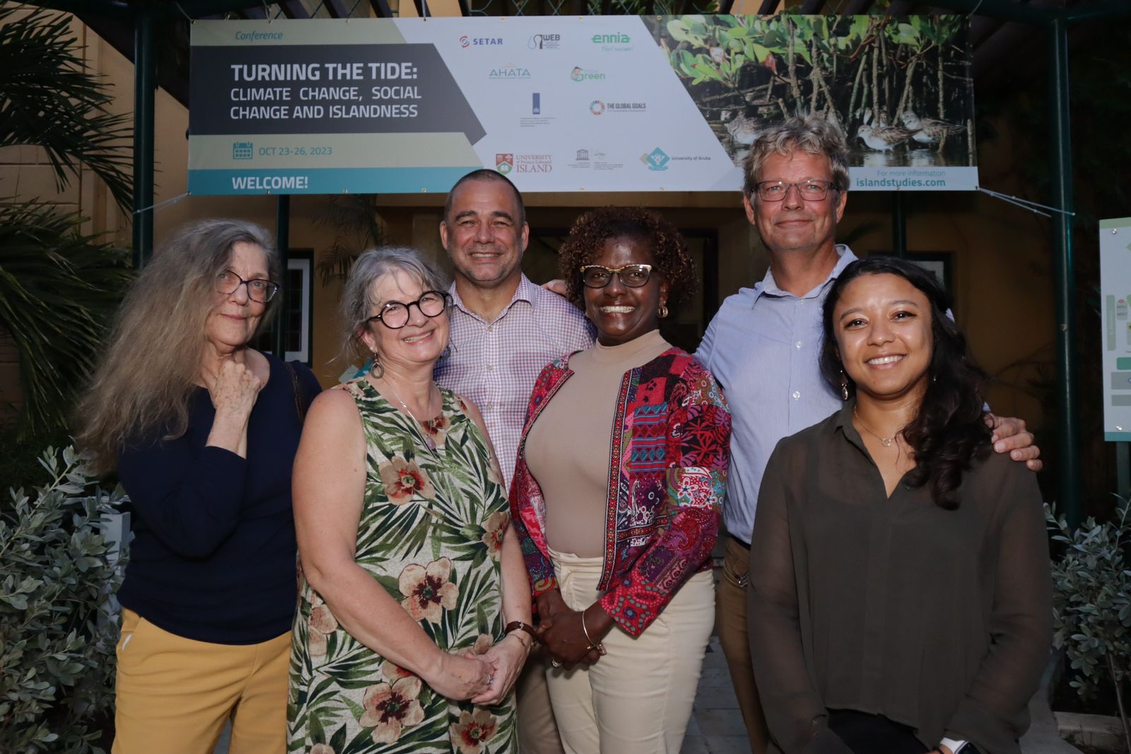 Organizers of the event Turning the Tide at the University of Aruba